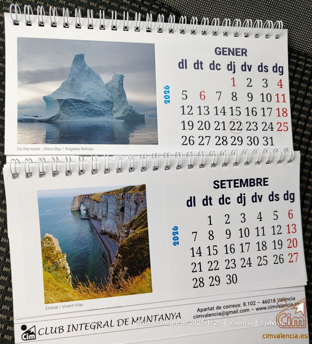 Calendarios CIM 2026